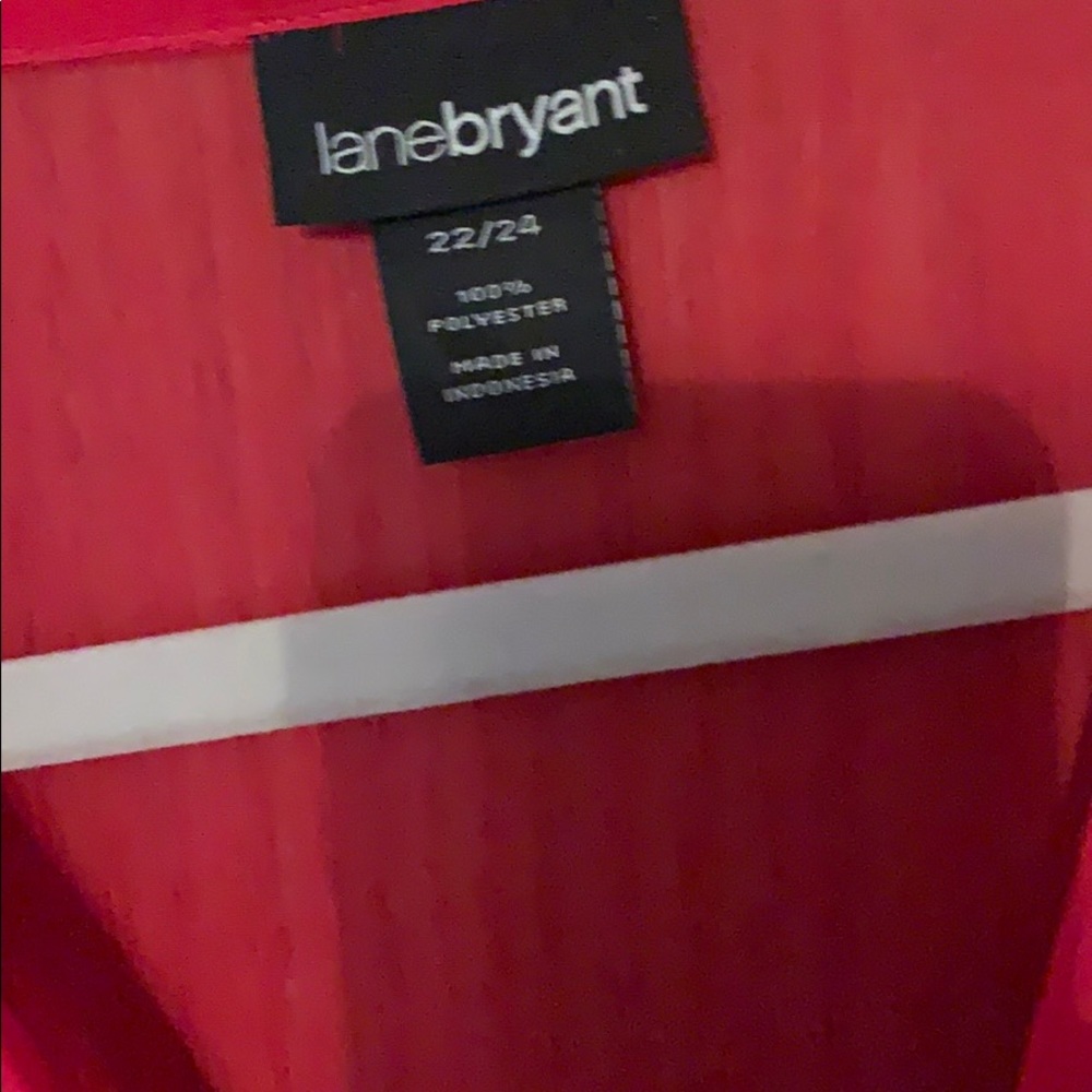 Sheer red blouse - Picture 2 of 3